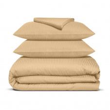 Двуспальное постельное белье сатин HONEY Cosas Золотистый 180х220 см