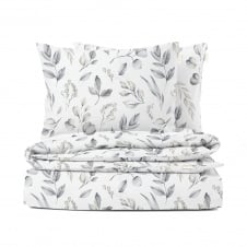 Полуторная постель без простыни STEPPE FLOWERS COSAS серый 160х220 см