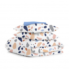 Двоспальна постіль з простирадлом на гумці GEMSTONES CS14 Cosas бежевий 180х220 см