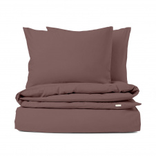 Євро комплект без простирадла COSAS MOUSSE Ранфорс 200х220 см Шоколад