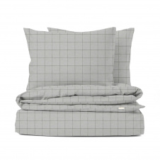 Євро комплект без простирадла COSAS CELL ASHGREY Ранфорс 200х220 см Сірий