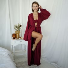 Домашній костюм COSAS Serena Home S Бордовий