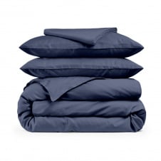 Евро постельное белье сатин INDIGO Cosas Сапфир 200х220 см