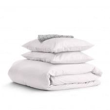 Двуспальная постель с простыней на резинке Petal CS8 COSAS Сакура 180х220 см