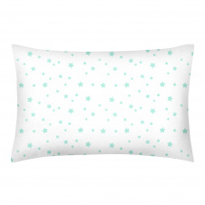Наволочка на подушку 50х70 см STARSFALL MINT WHITE COSAS Бірюзовий