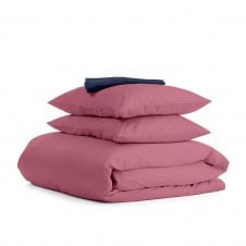 Евро комплект COSAS PUDRA SATIN CS4 200х220 см Синий/Розовый