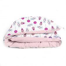 Детский пододеяльник COSAS LOLLIPOPS Ранфорс 110х140 см Розовый