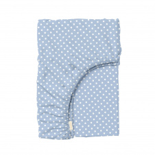 Простыня на резинке 120х200 см BLUE DOTS COSAS