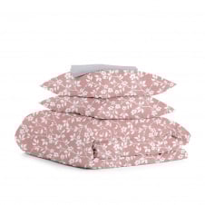 Евро комплект COSAS ROSE FLOWERS Ранфорс 200х220 см Красный/Серый