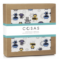 Байкові пелюшки ROBOTS COSAS сірий 80х100 см