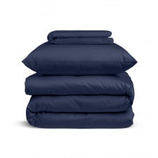 Підліткова постільна білизна сатин BLUE Cosas Синій 160х220 см