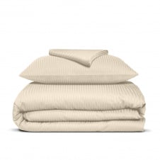 Подростковая постель сатин с простыней на резинке BISCUIT CS1 Cosas Магнолия 160х220 см