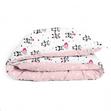 Детский пододеяльник COSAS PANDA Ранфорс 110х140 см Розовый