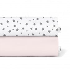 Набор Простыня на резинке COSAS ROSE STAR Ранфорс 60х120х12 см 2 шт.