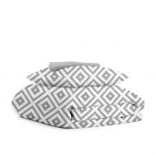 Подростковое постельное белье GREY ORNAMENT COSAS серый 155х215 см