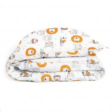 Дитяча підковдра COSAS LEO & GIRAFFE Ранфорс 110х140 см Теракотовий