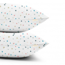Набір наволочок на подушку 40х60 см COLOR BLOTS COSAS Білий
