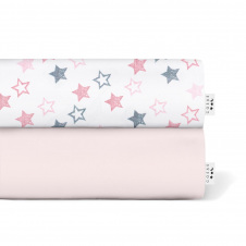 Набор Простыня на резинке COSAS ROSE STARS Ранфорс 60х120х12 см 2 шт.