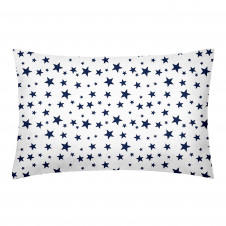 Євро наволочка COSAS BLUE STARS Ранфорс 50х70 см Білий