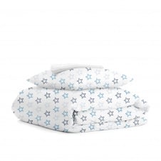 Підліткова постіль з простирадлом на гумці CLEAR STARS COSAS Блакитний 155х215 см