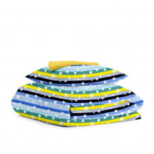 Підліткова постіль з простирадлом на резинці BLUE STAR LINE CS2 COSAS Блакитний 155х215 см