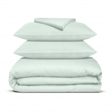 Евро постельное белье сатин PISTACHIO Cosas Мятный 200х220 см