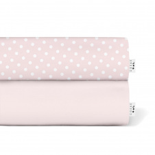 Набор Простыня на резинке COSAS ROSE DOTS Ранфорс 60х120х12 см 2 шт.