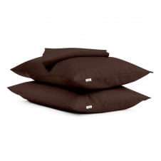 Набір наволочки і простирадло COSAS CHOCOLATE SATIN CS1 Сатин 220х240 см Шоколад