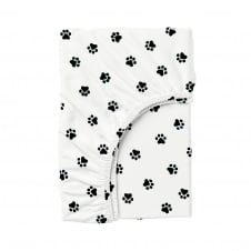 Простирадло на резинці COSAS PAWS Ранфорс 90х200х20 см Білий