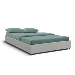 Ліжко двоспальне COSAS Mango Rocky 180х200 см Сірий Петрове