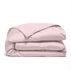 Євро постіль сатин з простирадлом на гумці SAKURA CS2 Cosas рожевий 200х220 см Дніпрорудне