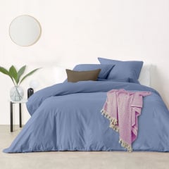 Плед бавовняний COSAS ZIGZAG 180х230 см CS3 Рожевий Цумань