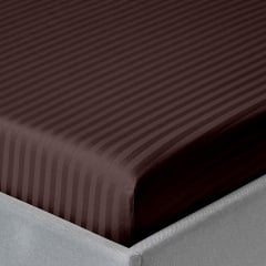 Подростковая постель сатин с простыней на резинке WALNUT Cosas Шоколад 160х220 см Каменское