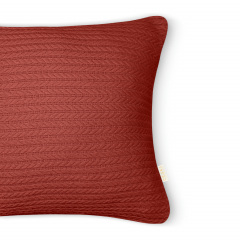 Наволочка 40х40 см Сinnamon Knitted Braid COSAS Кориця Надвірна