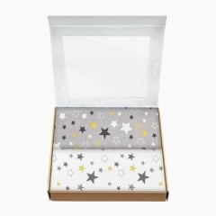 Набір пелюшок COSAS YELLOW STARS Бязь 80х100 см 2 шт Жовтий Ніжин