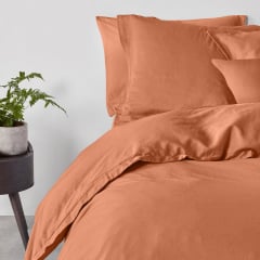 Євро підковдра COSAS AMBER Ранфорс 200х220 см Помаранчевий Гуляйполе