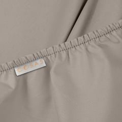 Полуторная постель с простыней на резинке Flowers CS1 COSAS песочный 160х220 см Кременец