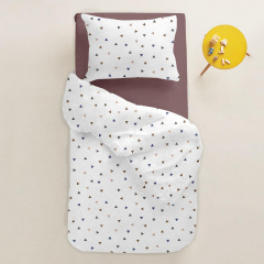 Дитяча постільна білизна BROWN Delta COSAS Білий 110х140 см Свеса