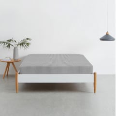 Простынь на резинке COSAS GREY DOTS Ранфорс 160х200х20 см Серый Борисполь