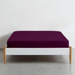 Набір простирадло на резинці 180х200 см 2 шт BLUSH Cosas Бордово-рожевий Київ