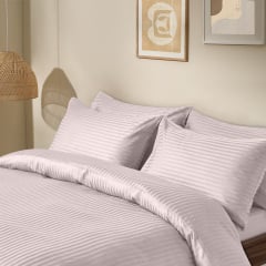 Сімейна постіль сатин з простирадлом на гумці SAND Cosas пісочний 2х160х220 см Софіївська Борщагівка