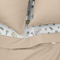 Двоспальна постіль з простирадлом на гумці Magnolia CS6 COSAS Магнолія 180х220 см Братське