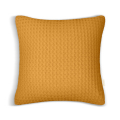 Наволочка COSAS Curcuma Greek Waffle 50х50 см Гірчичний Єланець