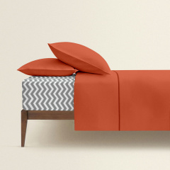 Полуторное постельное белье Rust CS6 COSAS оранжевый 160х220 см Талалаевка