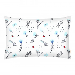 Подростковый комплект без простыни COSAS BLUE WILDFLOWERS Ранфорс 155х215 см Белый Боярка
