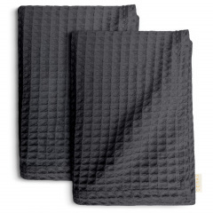 Вафельні рушники COSAS Lava Greek Waffle Антрацитовий 2 шт Дзензелівка