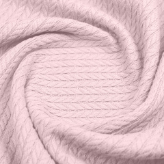 Плед-покривало косичка COSAS 240х260 см Petal Knitted Braid Пудровий Новомиколаївка