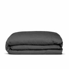 Євро постіль сатин з простирадлом на гумці LAVA Cosas Графіт 200х220 см Шепетівка