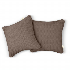 Наволочка COSAS Mousse Greek Waffle 45х45 см Шоколад Гуляйполе