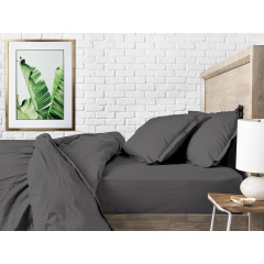 Євро комплект COSAS SMOKY CS4 Ранфорс 200х220 см Антрацит Бушеве